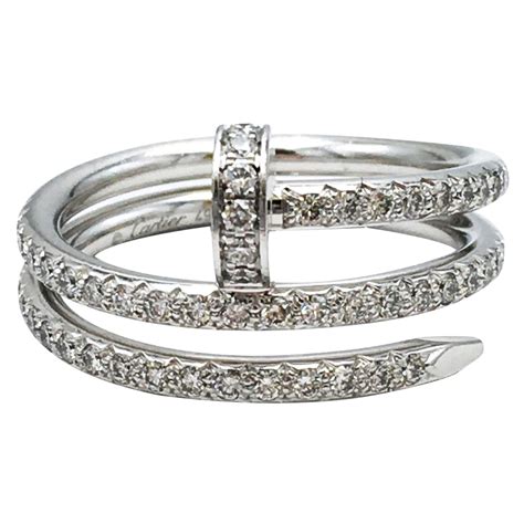 Cartier Juste un Clou 18 Karat White Gold Diamond .